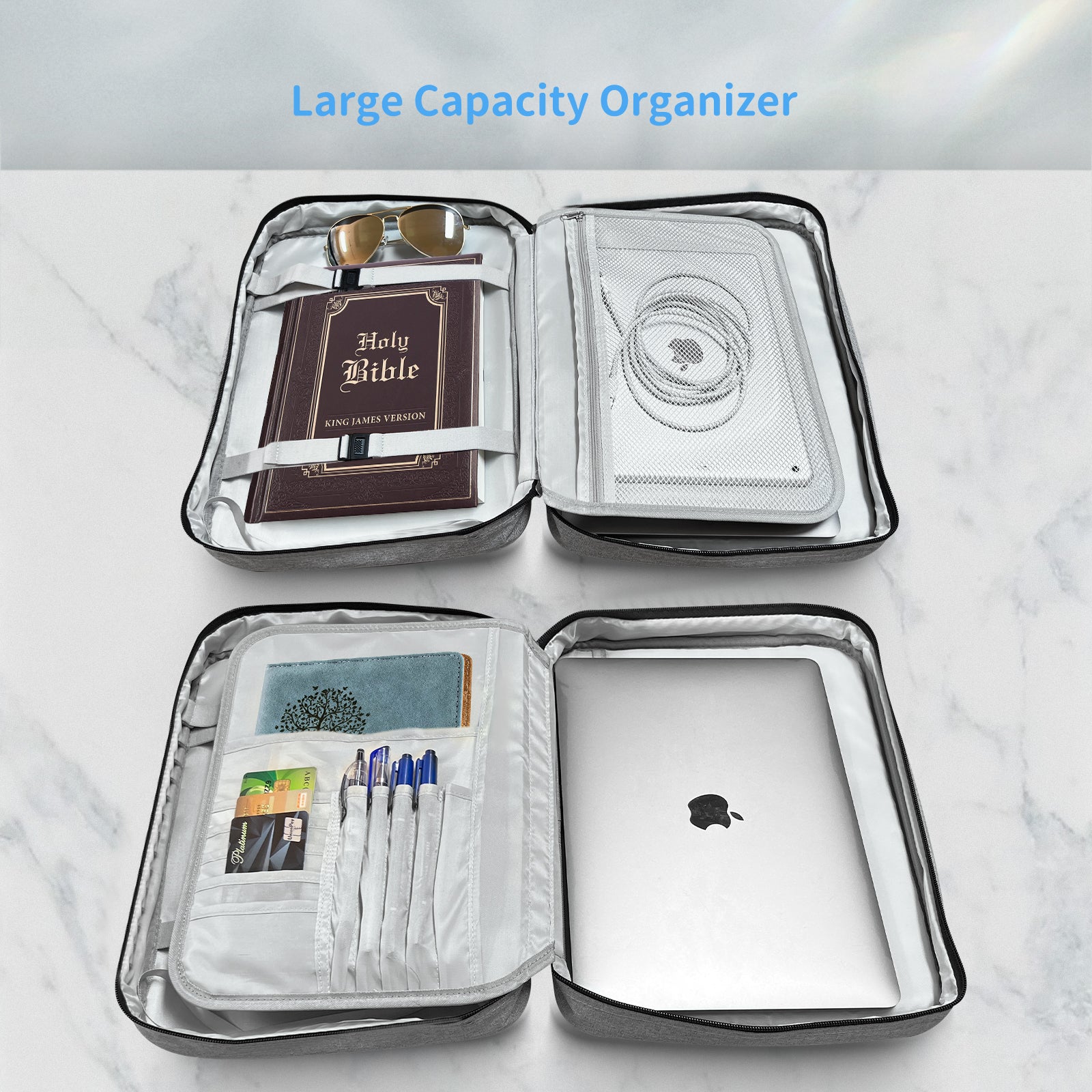Bible Carrying Case Bible Cover For Men Extra Large Scripture Case Church  Bag Multi-Functional Organizer Protective Bible - AliExpress